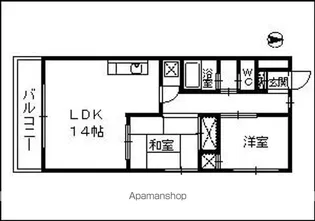 アルカディア高崎【5階】の間取り