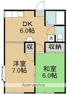 エクセル沖野【201号室】の間取り