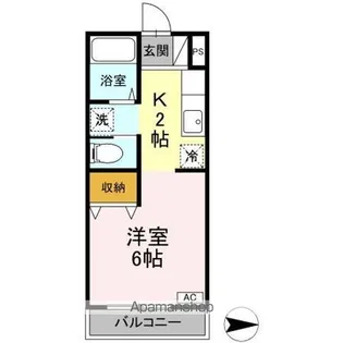 ハーミテージ【2階】の間取り