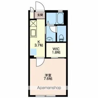 サンハイツ新井B【1階】の間取り