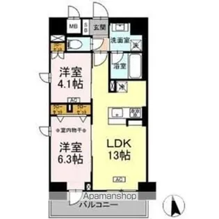 (仮)D-room則武【6階】の間取り