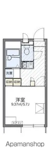 レオパレスセルリアン【103号室】の間取り
