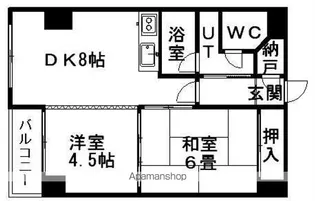 大谷地殿山ハイツ【510号室】の間取り