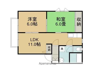 グランディオス【201号室】の間取り