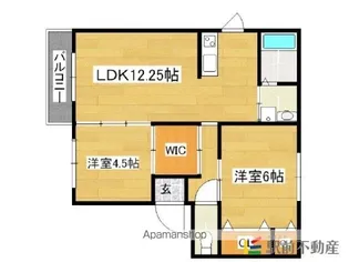 コンフォート恵比寿【2階】の間取り