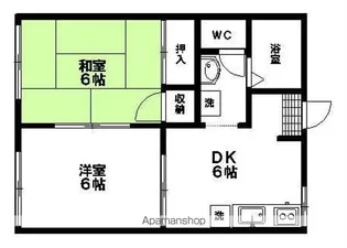 メイプルハウス【203号室】の間取り