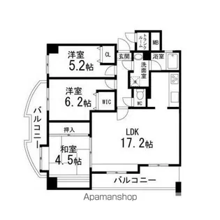 アルティレット泉中央【303号室】の間取り
