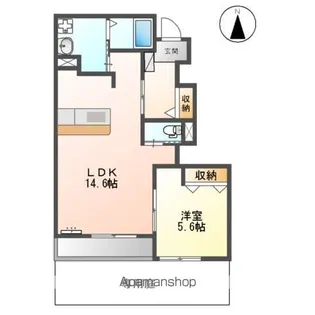 ソフィア ツワミ【1階】の間取り