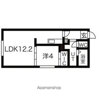 FERIO山鼻【303P2号室】の間取り