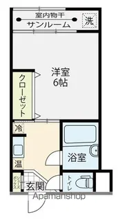 サンミューズほくてつ【306号室】の間取り
