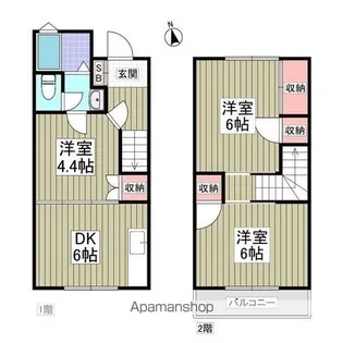 メゾンホリコシ壱番館【1階】の間取り