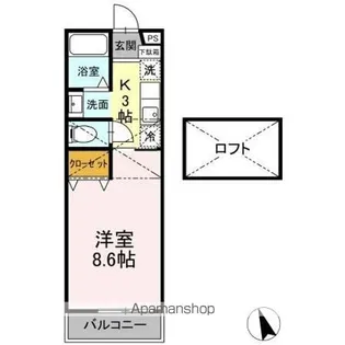 ウイング【1階】の間取り