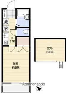 エトワールKITAMI【1階】の間取り