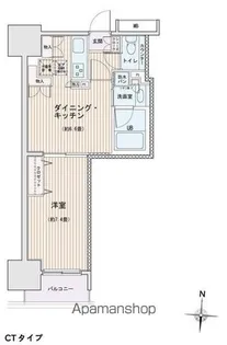 エスティメゾン錦糸町Ⅱ【14階】の間取り