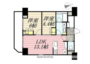 パークアクシス上野三丁目【11階】の間取り