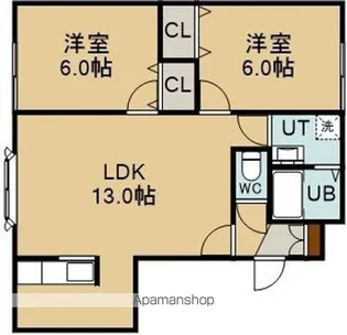 ロゼット美原(ロゼットミハラ)【202号室】の間取り