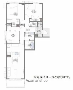 シャーメゾンECLAT【103号室】の間取り
