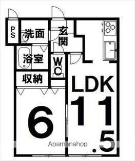 リバティカツヒラⅡ【3階】の間取り