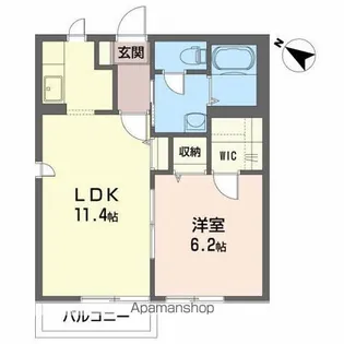 カーム【2階】の間取り