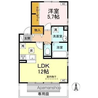 ウィット トキワ【1階】の間取り