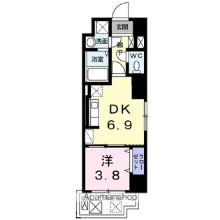 ソーレ・コモンド【4階】の間取り