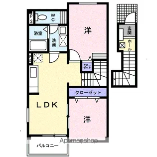 エントランス 弐番館【2階】の間取り