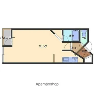 1Rの間取り画像