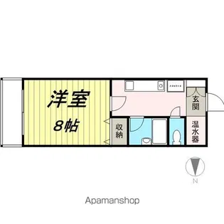 ヴィラエスキーナ【303号室】の間取り