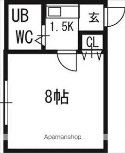 ピアコート前田【315号室】の間取り