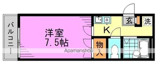 カオパレスNO.23【2階】の間取り