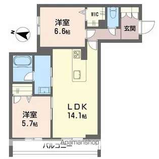 竹仲屋【2階】の間取り