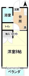 メゾンシーバスⅡ【202号室】の間取り
