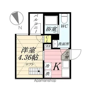 インベスト鶴見Ⅱ【1階】の間取り