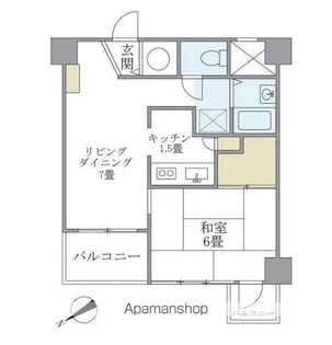 グランドメゾン田町【6階】の間取り