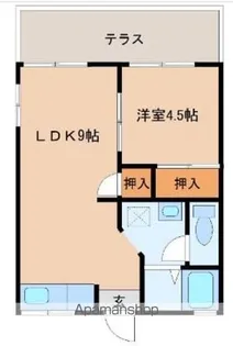 メゾン河口【1階】の間取り