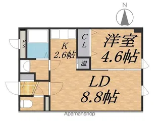 LAPEL241B【2階】の間取り
