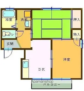 サンハイツ南町【101号室】の間取り