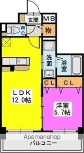 プレジデント正弥久留米駅前【3階】の間取り