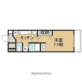 フロンティアハイツ【102号室】の間取り