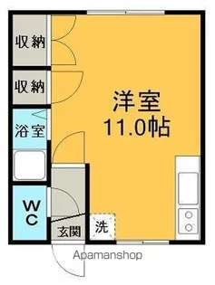 北海道網走市潮見2丁目【アパート】の間取り