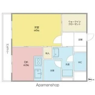 さくら館本陣【3B号室】の間取り