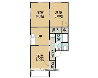 パークシティー高山【1階】の間取り
