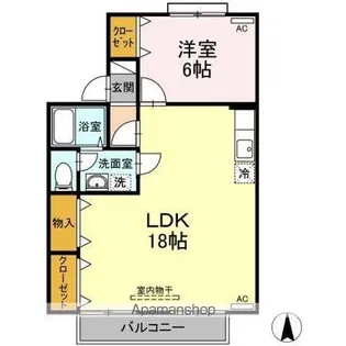ドミール円座A・B【2階】の間取り