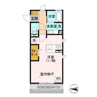 エスポワール栗田【2階】の間取り