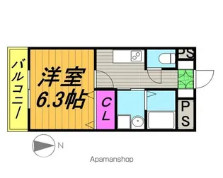 ハイネスコート【3階】の間取り