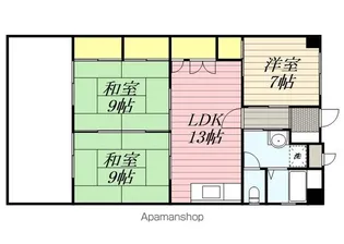 プレアール長門石【2階】の間取り