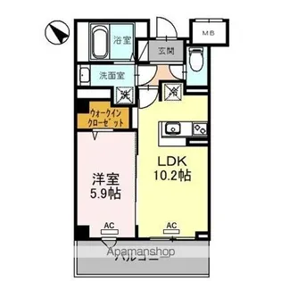 グランアネシス金澤Ⅱ【2階】の間取り
