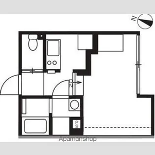 エクサム初台【1階】の間取り