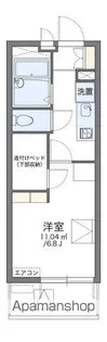 レオパレス日時計【3階】の間取り