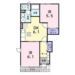 エクセル吉川【1階】の間取り